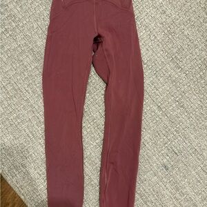 Lululemon Athletica Burgundy Leggings